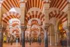 Centro District, Cordoba, Andalusia, Spain. Interior of Cordoba Cathedral, a former Moorish mosque. Art Print